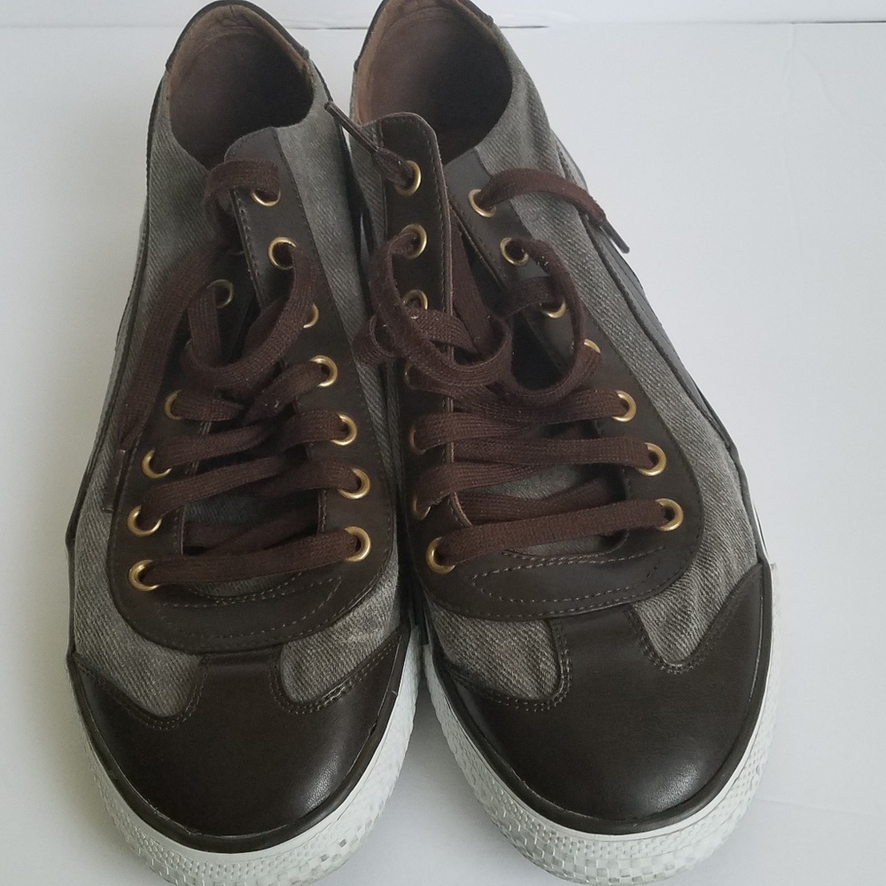 Puma Sport Lifestyle Shoes Leather Canvas Sz 11